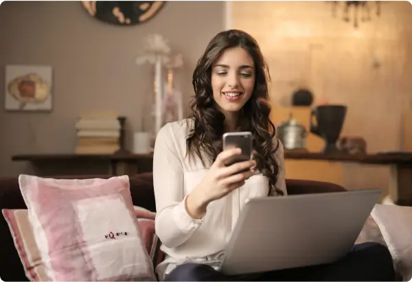 Person browsing on a smartphone